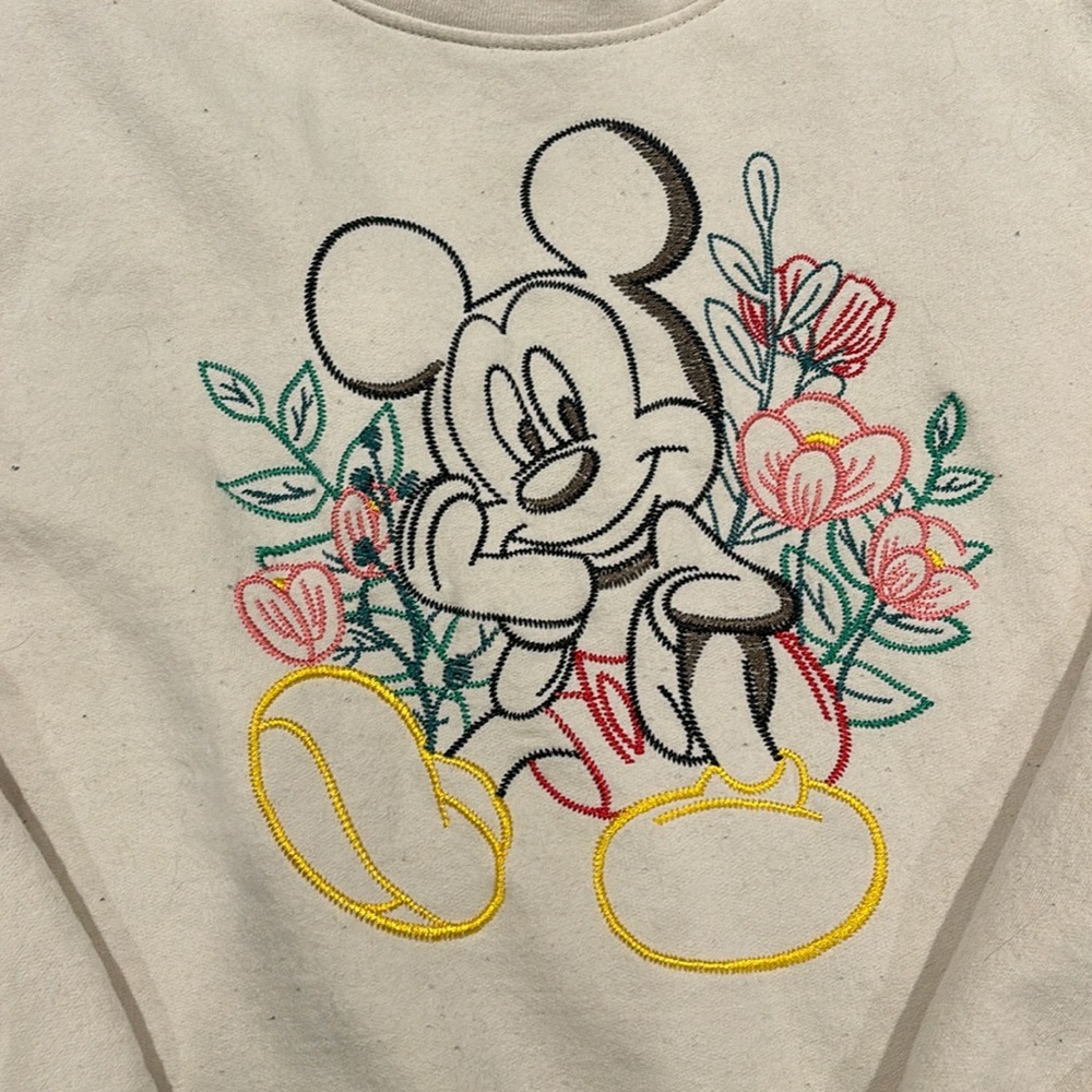 Mickey Mouse Embroidery Sweatshirt - Picture 2 of 6